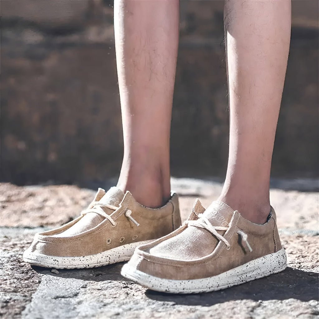 Denim loafers voor heren