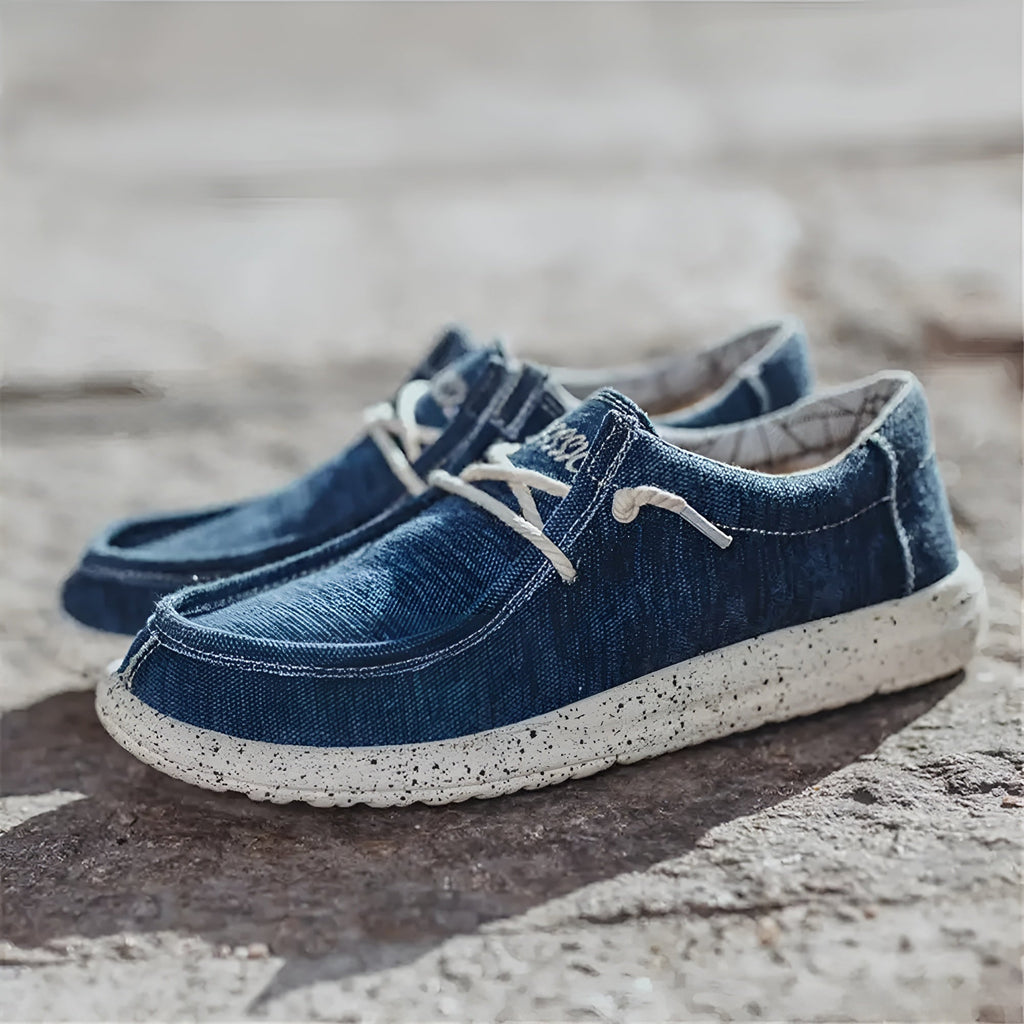 Denim loafers voor heren
