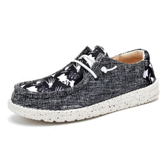 Loafers voor heren met originele motieven, Grijze