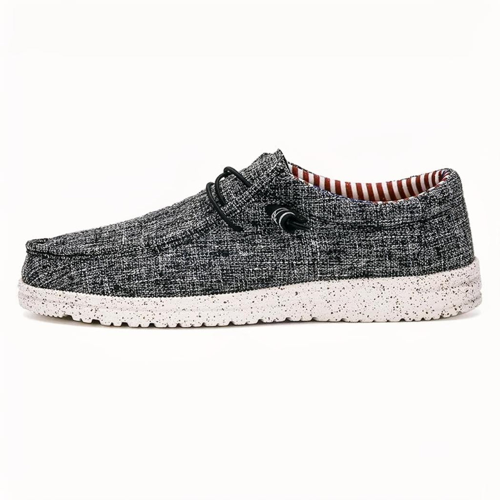 Lichte en casual loafers van stof voor heren
