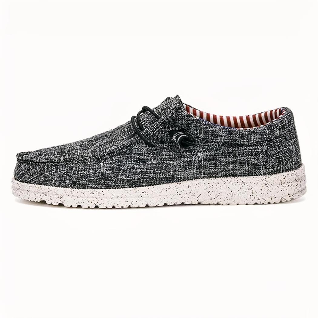 Lichte en casual loafers van stof voor heren