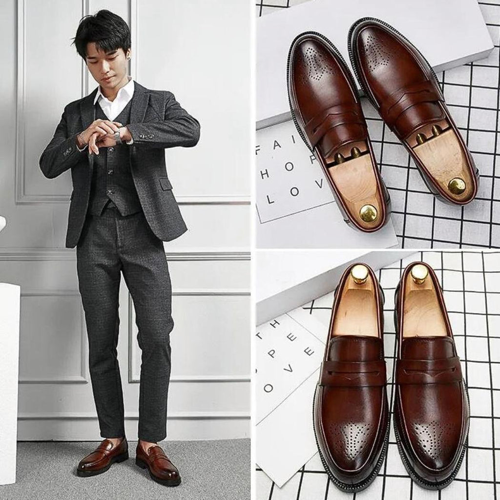 Bruiloft loafers in synthetisch leer voor heren