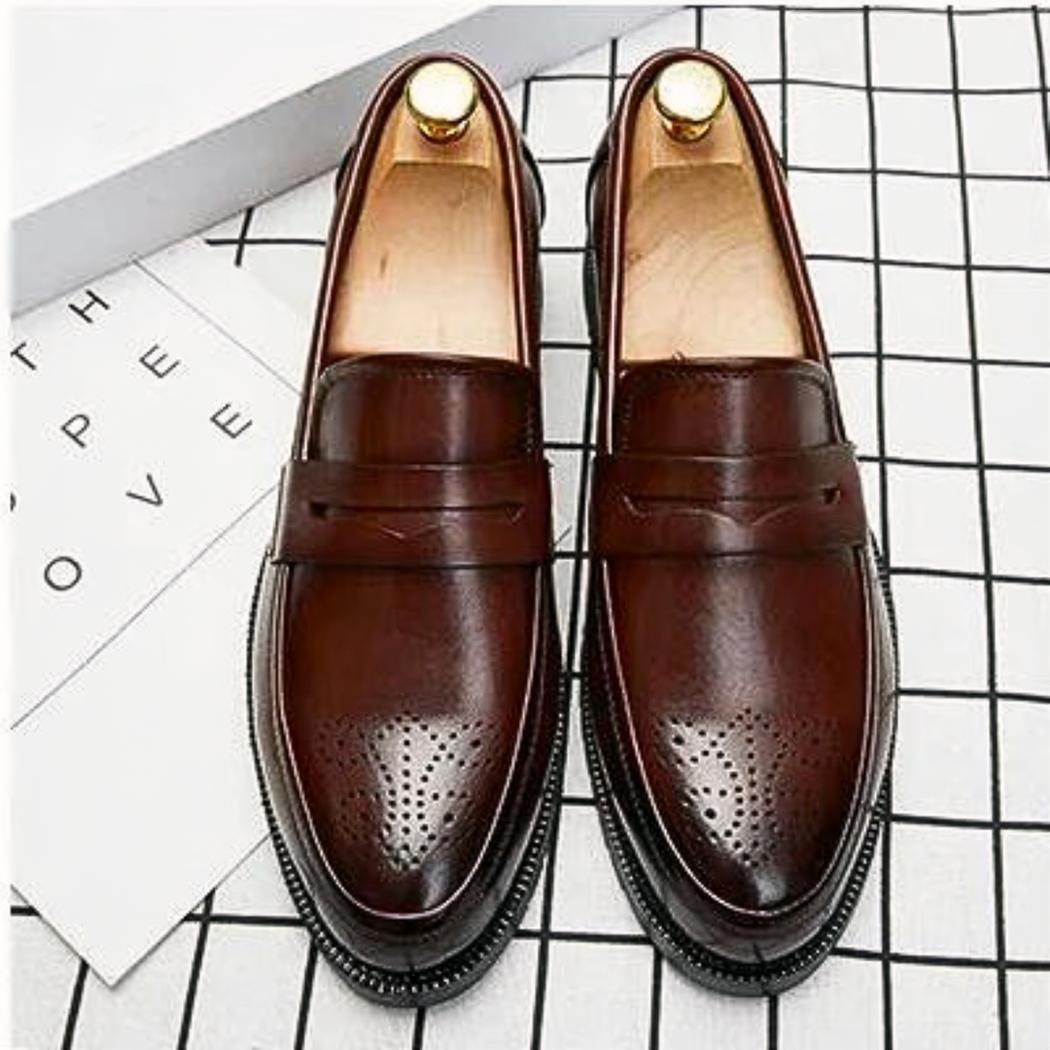 Bruiloft loafers in synthetisch leer voor heren