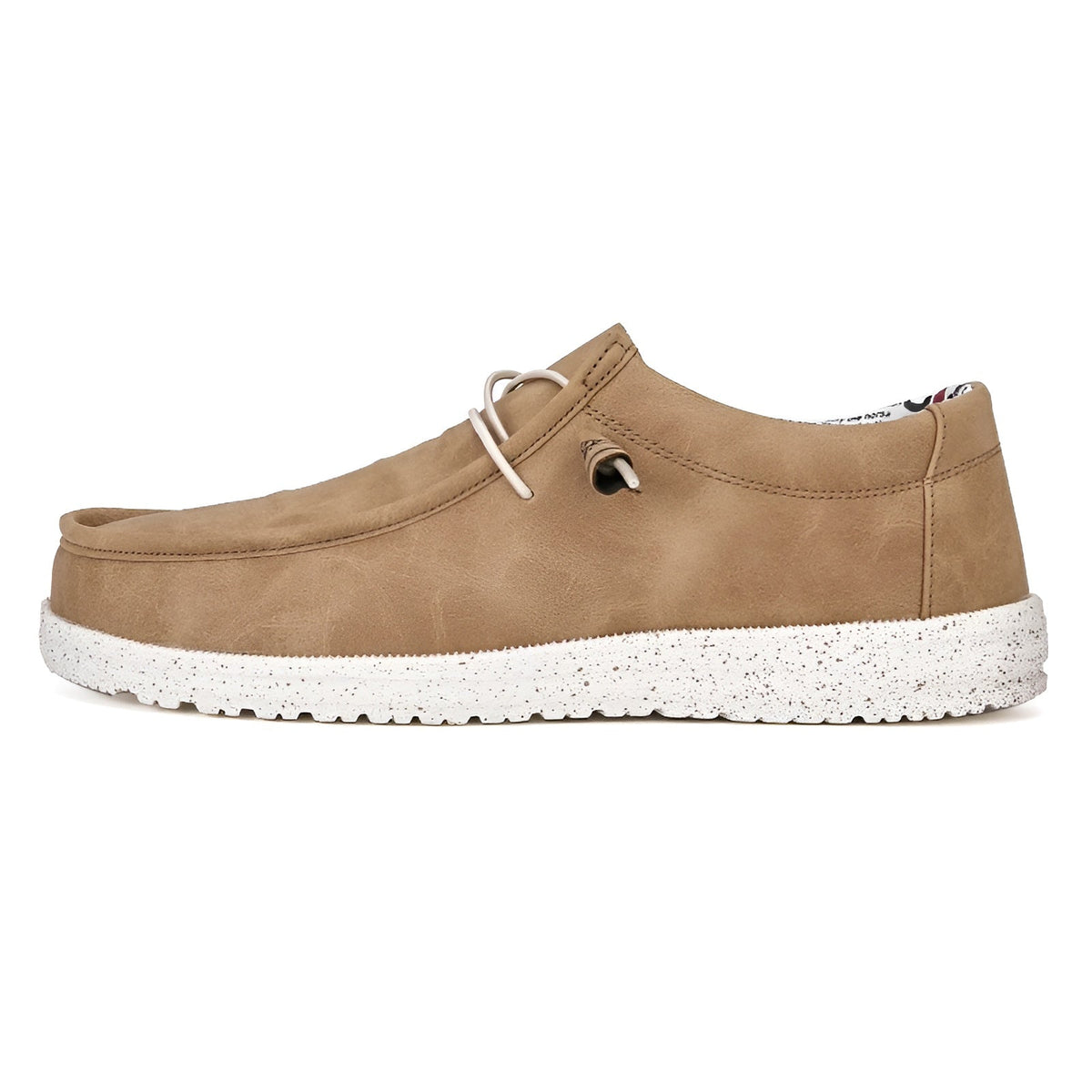 Bruine en blauwe loafers van synthetisch leer voor heren