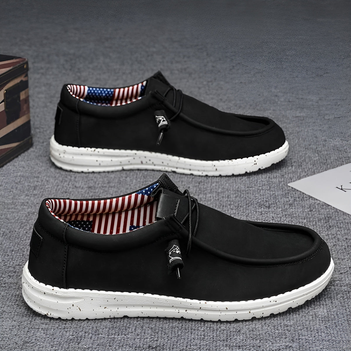 Amerikaanse loafers in kunstleer voor heren