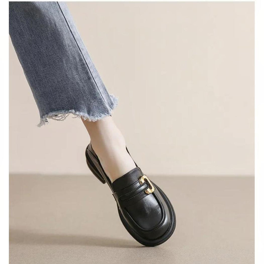 Soepele en elegante loafers van echt leer voor dames
