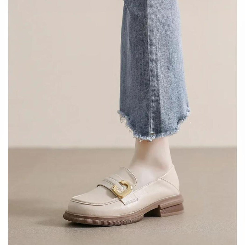 Soepele en elegante loafers van echt leer voor dames