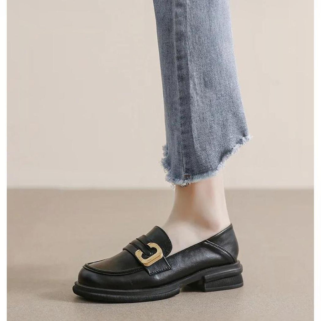 Soepele en elegante loafers van echt leer voor dames