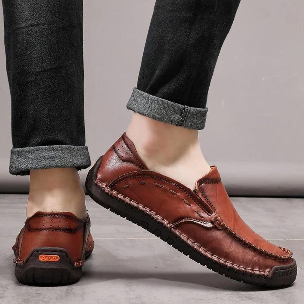 Zachte loafers van synthetisch leer voor heren