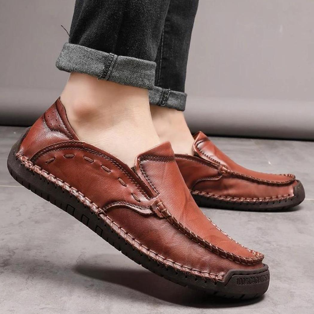 Zachte loafers van synthetisch leer voor heren