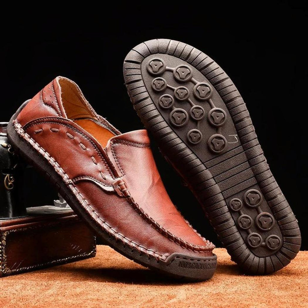 Zachte loafers van synthetisch leer voor heren