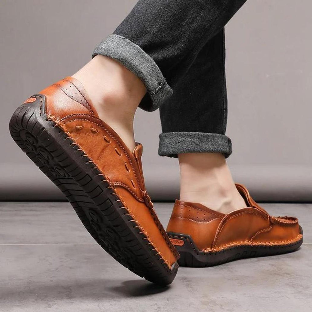 Zachte loafers van synthetisch leer voor heren