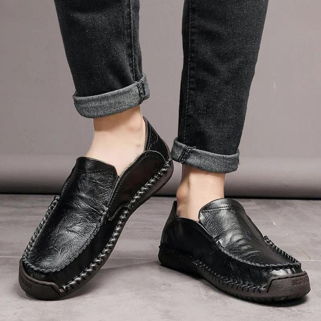 Zachte loafers van synthetisch leer voor heren