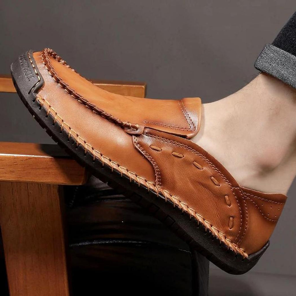 Zachte loafers van synthetisch leer voor heren