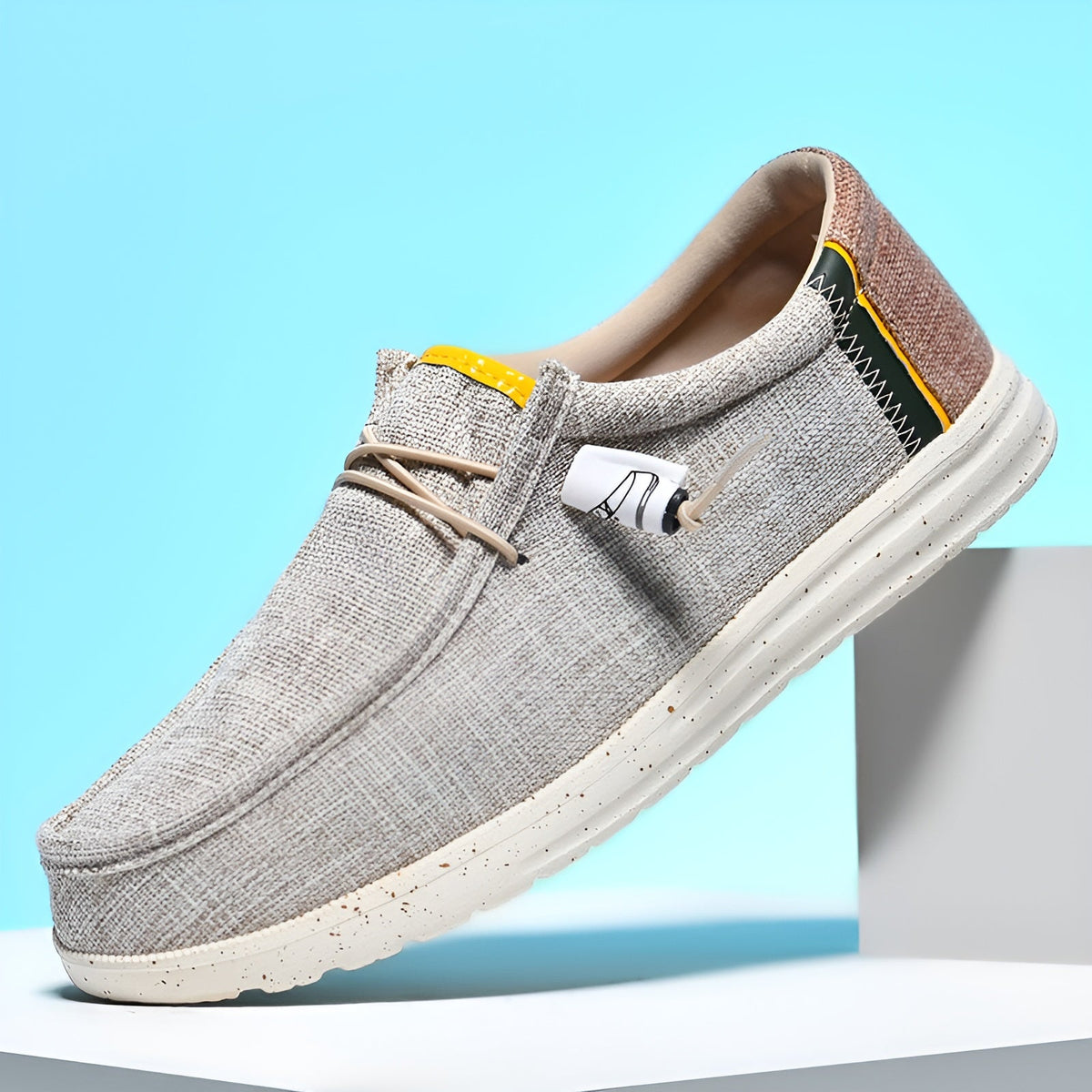 Canvas loafers voor heren