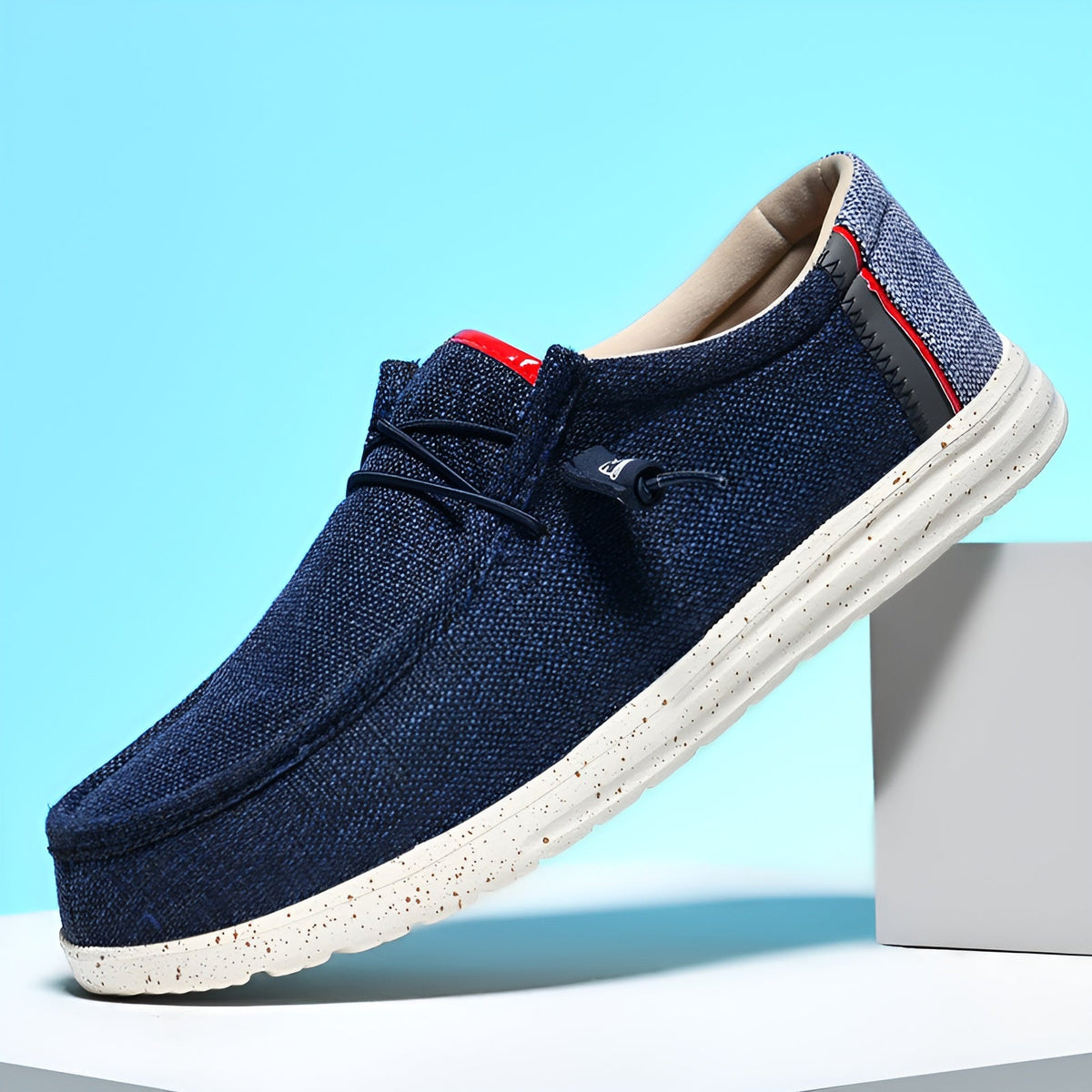 Canvas loafers voor heren