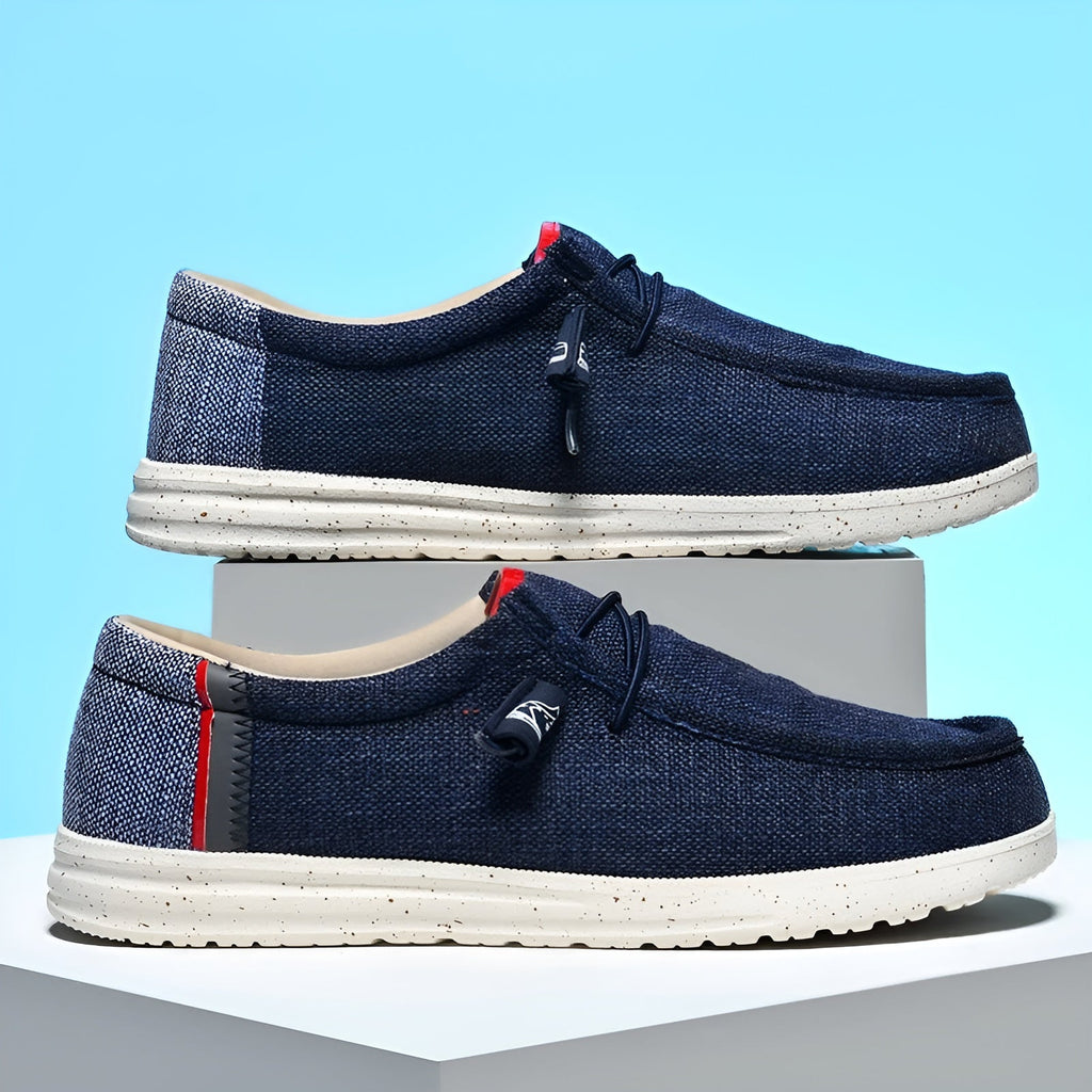 Canvas loafers voor heren