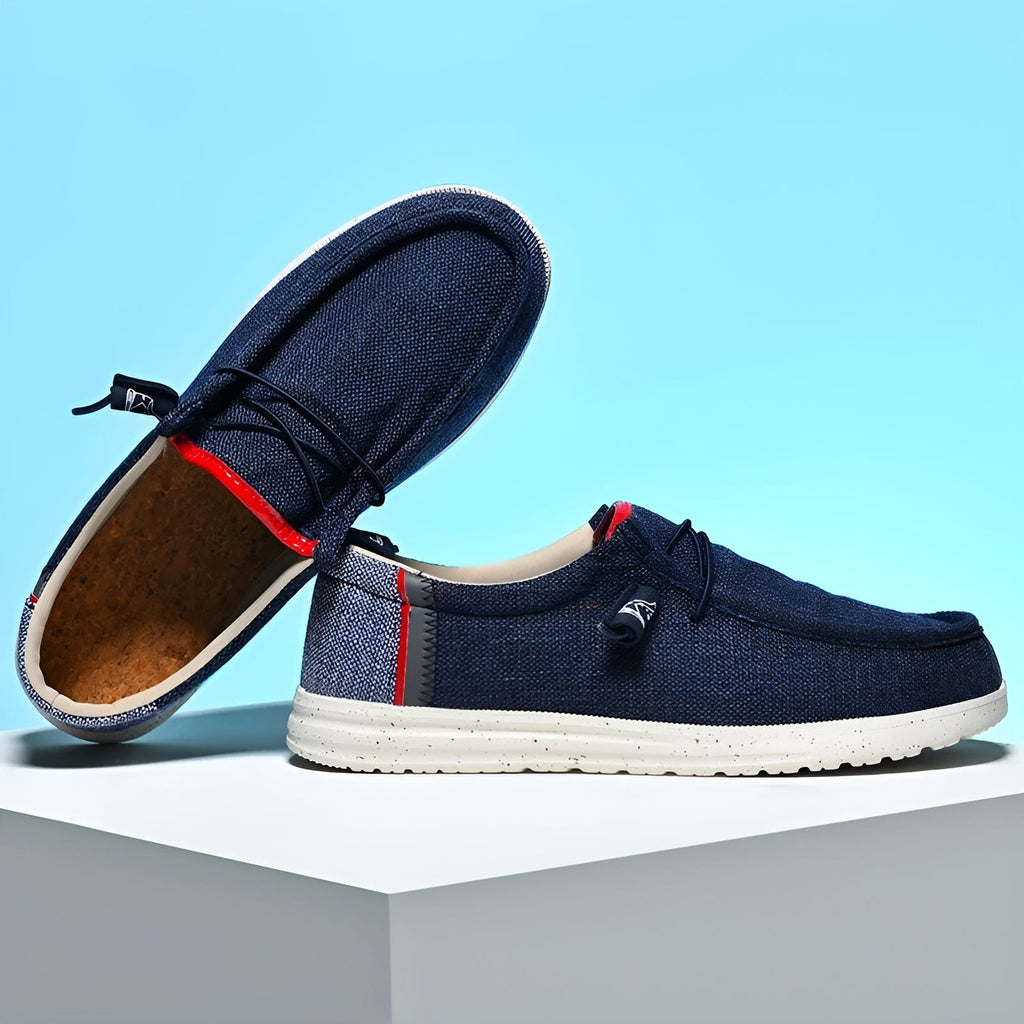 Canvas loafers voor heren