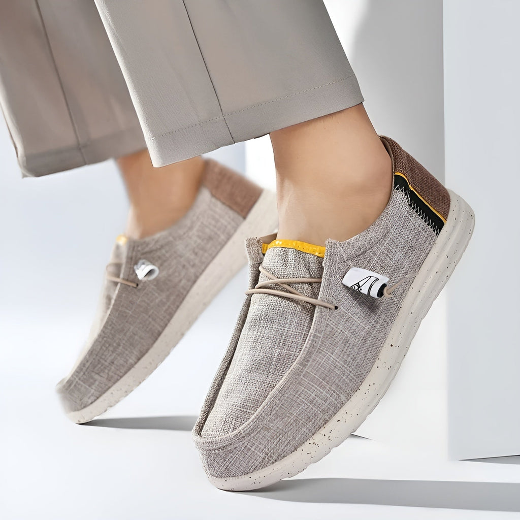 Canvas loafers voor heren