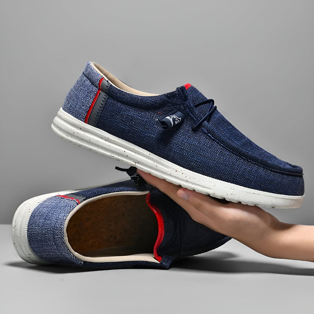Canvas loafers voor heren