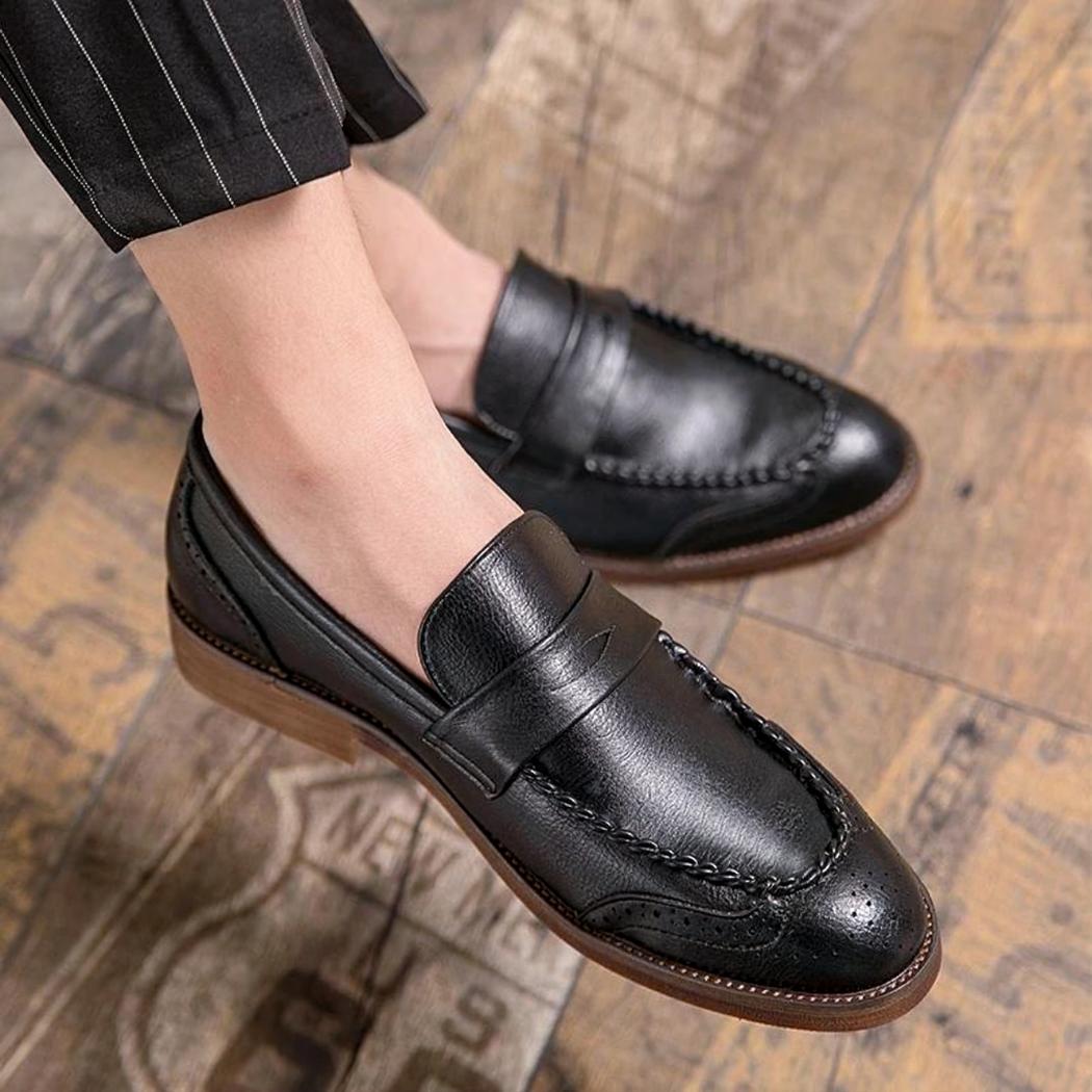 Glanzende loafers in echt leer voor heren