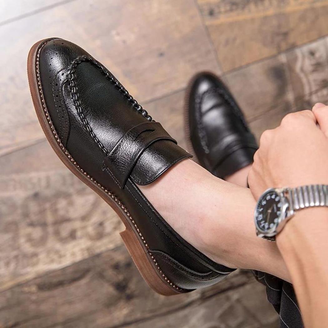 Glanzende loafers in echt leer voor heren