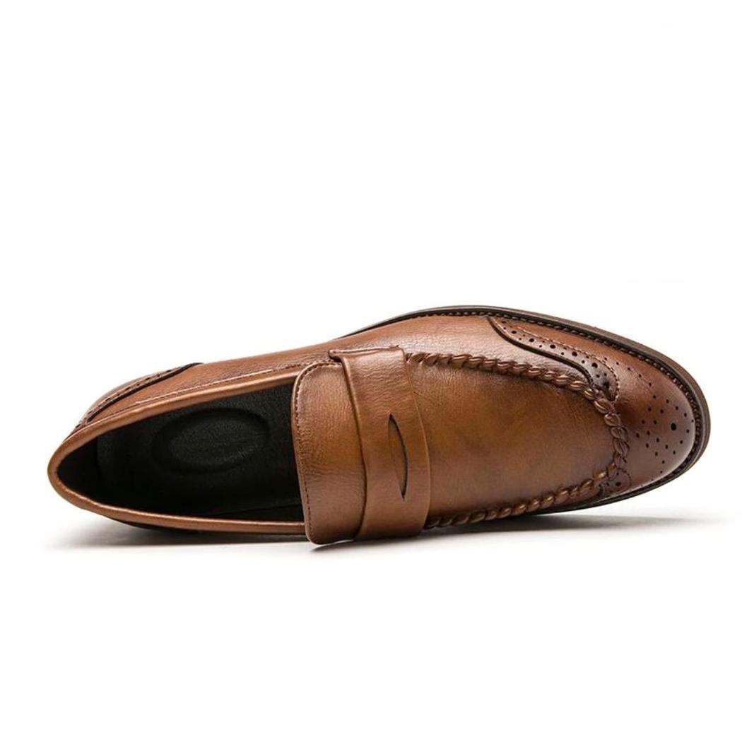 Glanzende loafers in echt leer voor heren