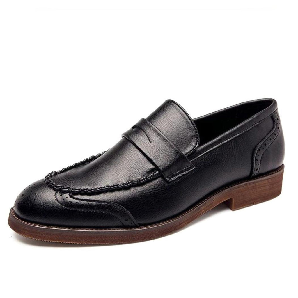Glanzende loafers in echt leer voor heren