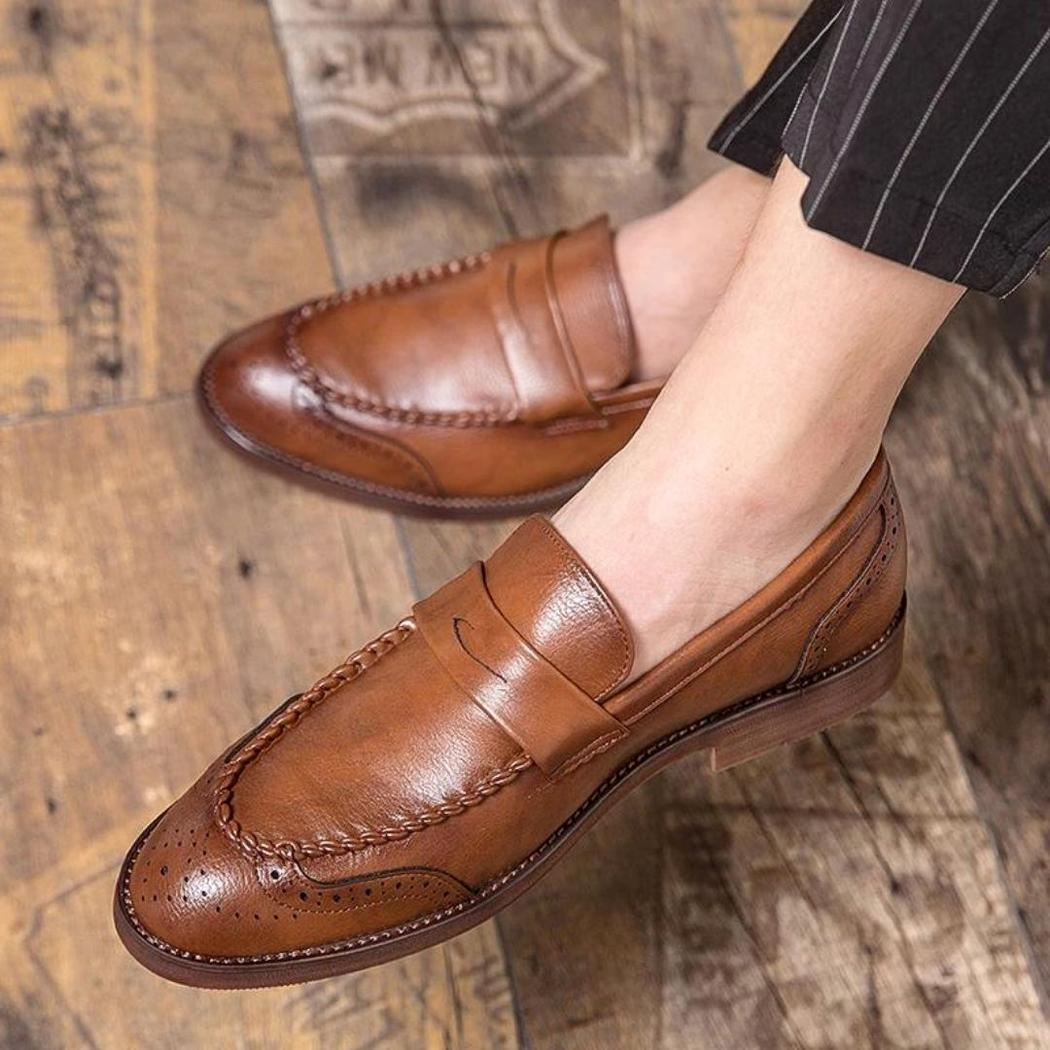 Glanzende loafers in echt leer voor heren