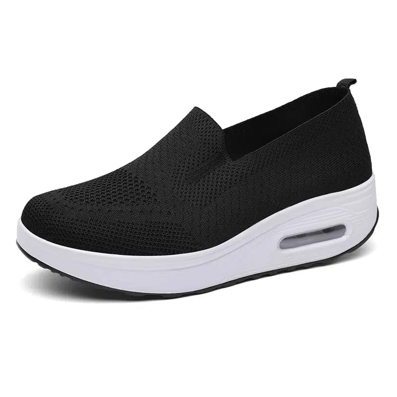 Soepele ademende stoffen loafers voor dames