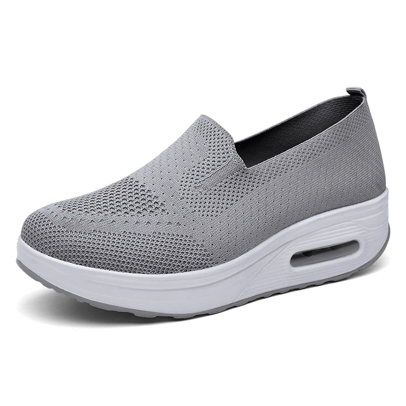 Soepele ademende stoffen loafers voor dames
