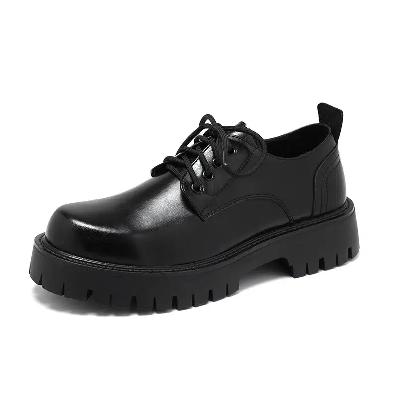 Casual platform loafers in echt leer voor heren