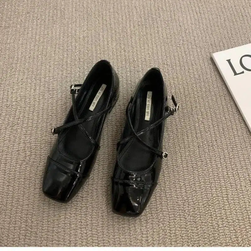 Comfortabele Mary Jane retro ballerina's voor vrouwen