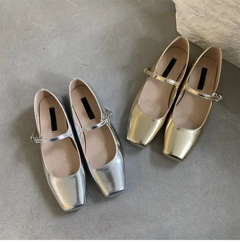 Trendy Mary Jane ballerina's met bandjes