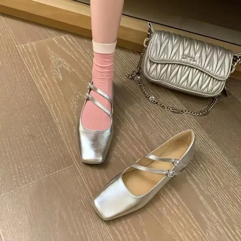 Mary Jane ballerina's van lakleer voor dames