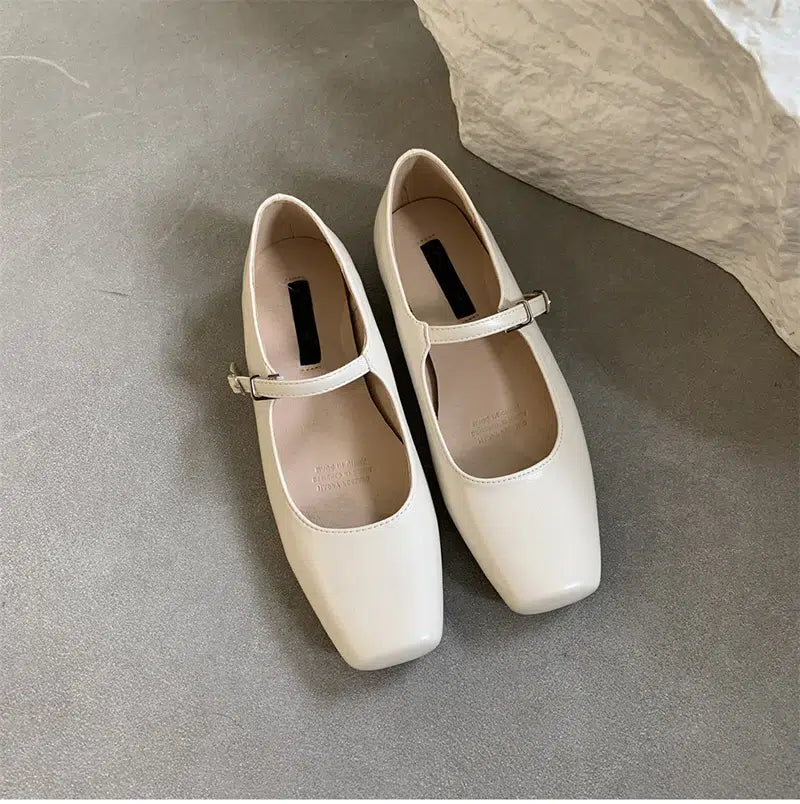 Trendy Mary Jane ballerina's met bandjes