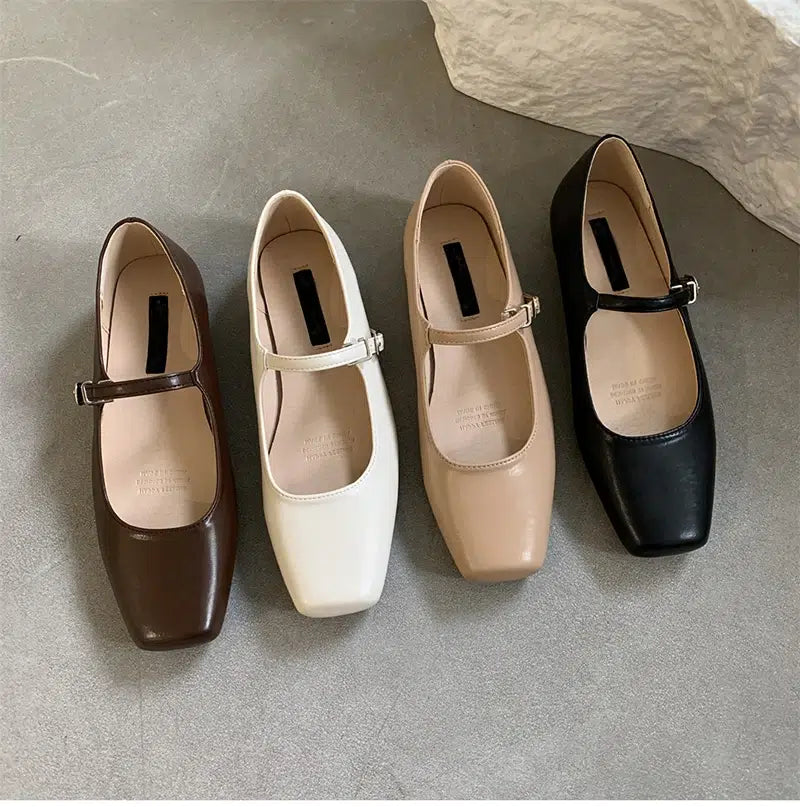 Trendy Mary Jane ballerina's met bandjes