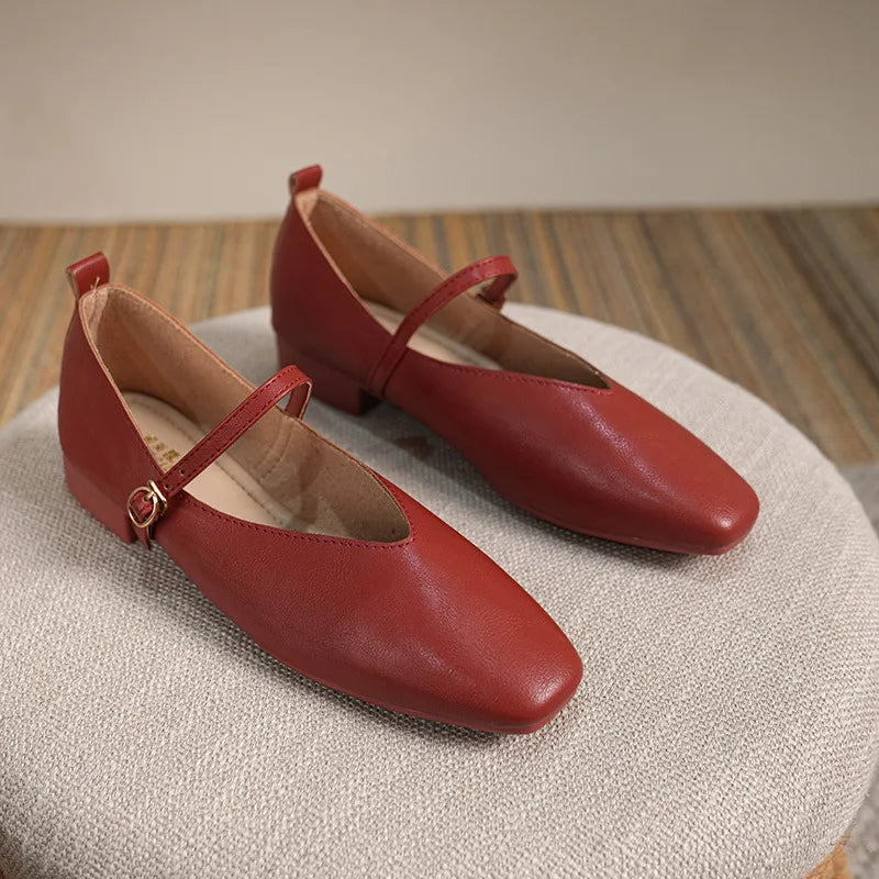 Mary Jane ballerina's met bandjes Elegant en retro