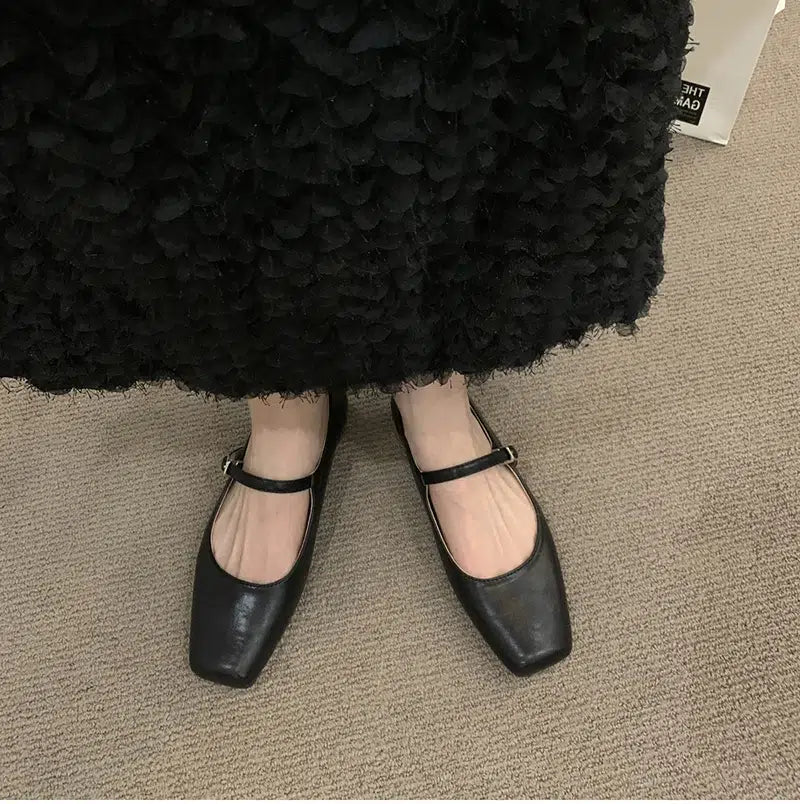 Trendy Mary Jane ballerina's met bandjes