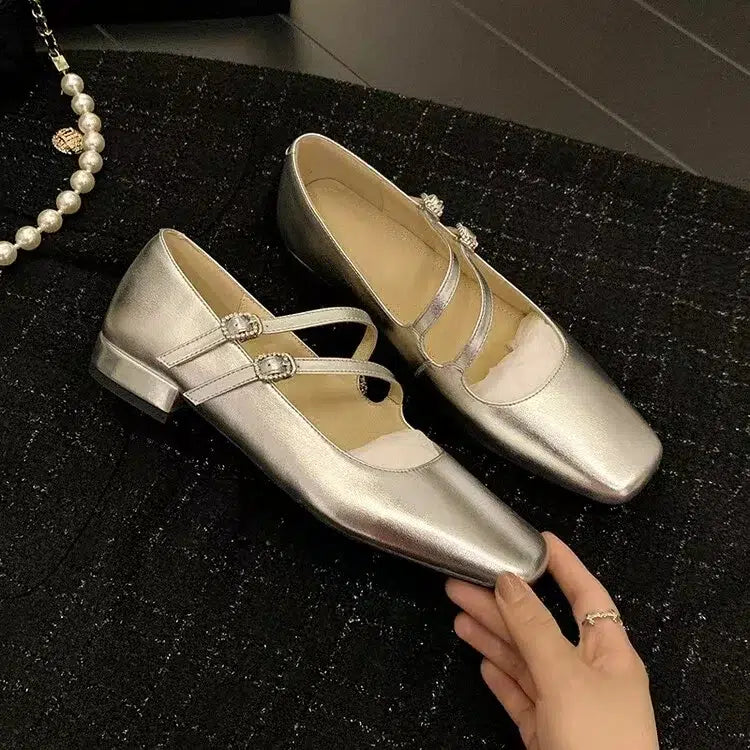 Mary Jane ballerina's van lakleer voor dames