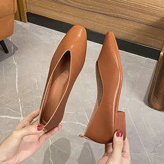 Klassieke Mary Jane retro ballerina's voor vrouwen, Bruin