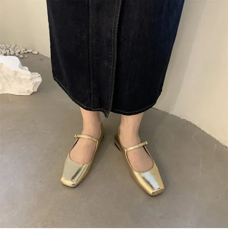 Trendy Mary Jane ballerina's met bandjes