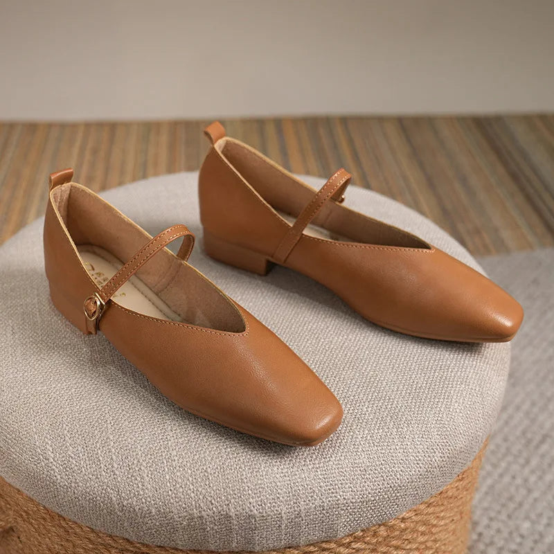 Mary Jane ballerina's met bandjes Elegant en retro