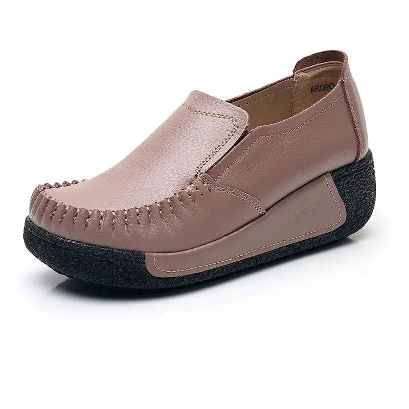 Orthopedische loafers met zwarte zool voor dames
