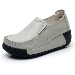 Orthopedische loafers met zwarte zool voor dames, Grijze