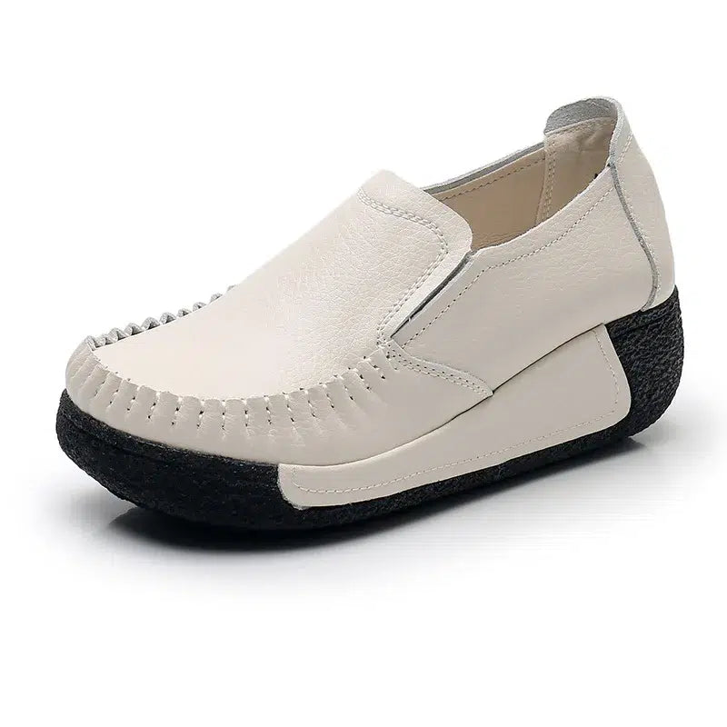 Orthopedische loafers met zwarte zool voor dames