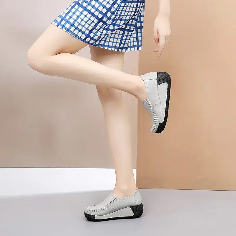 Orthopedische loafers met zwarte zool voor dames
