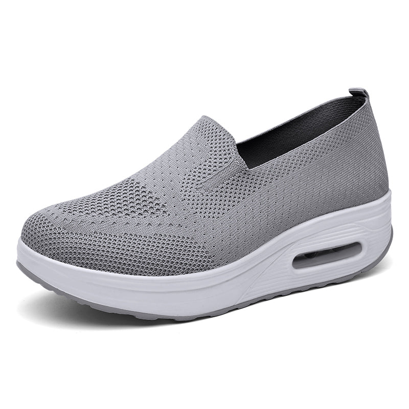 Soepele ademende stoffen loafers voor dames