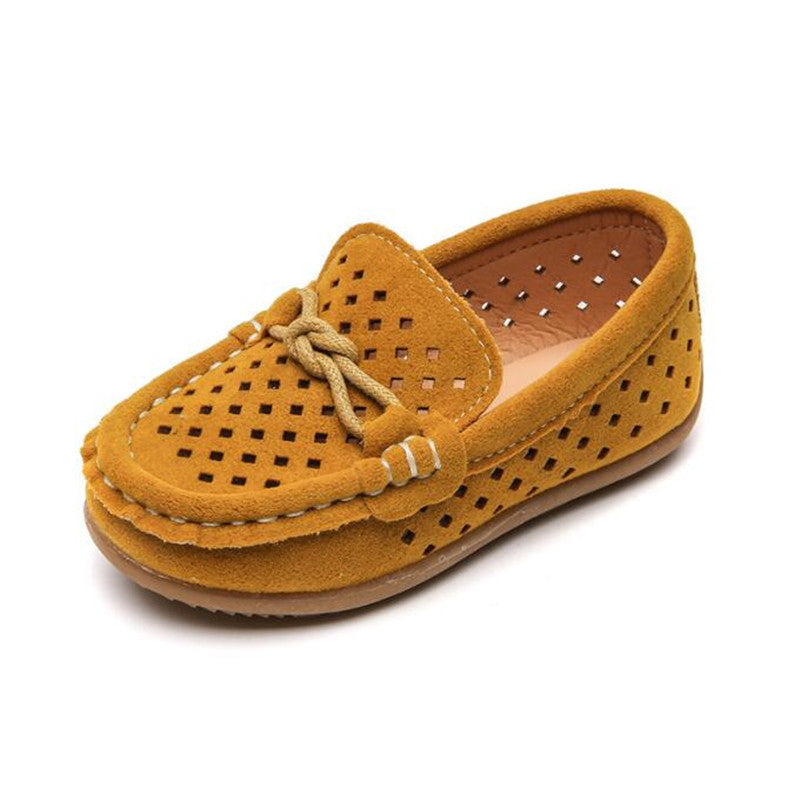 Ademende casual loafers in suède-look voor jongens