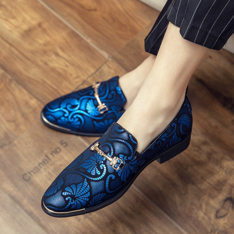 Avondloafers met kleurrijke arabeskenprint
